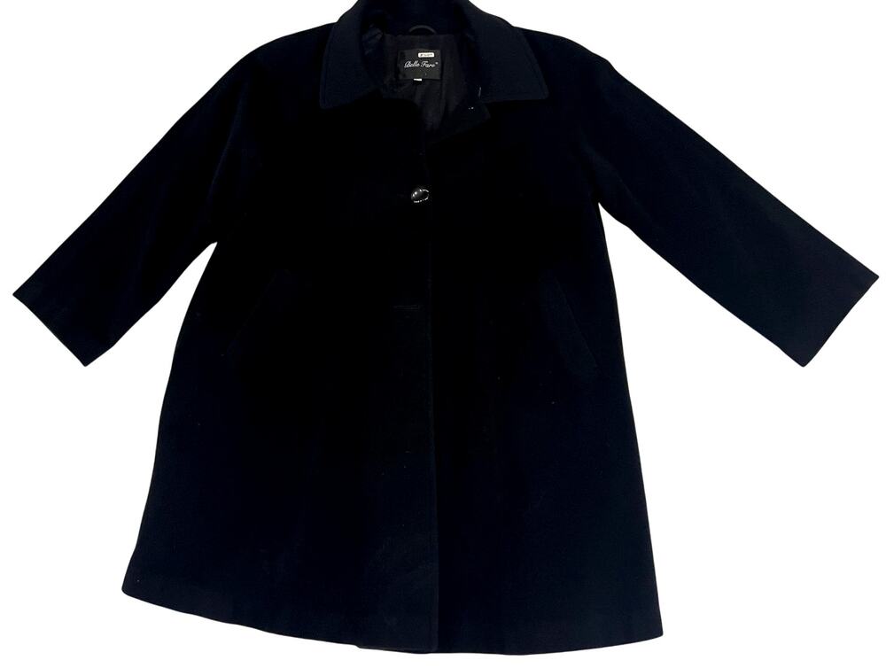 Belle Fare Cashmere Wool Winter Button Up Coat